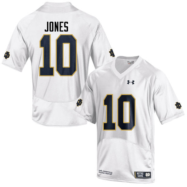 Men #10 Alize Jones Notre Dame Fighting Irish College Football Jerseys-White